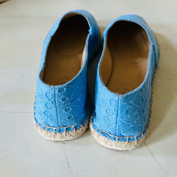 Talbots Izzy Light Blue Eyelet Espadrilles Size 6.5 NWOT - Picture 5 of 9